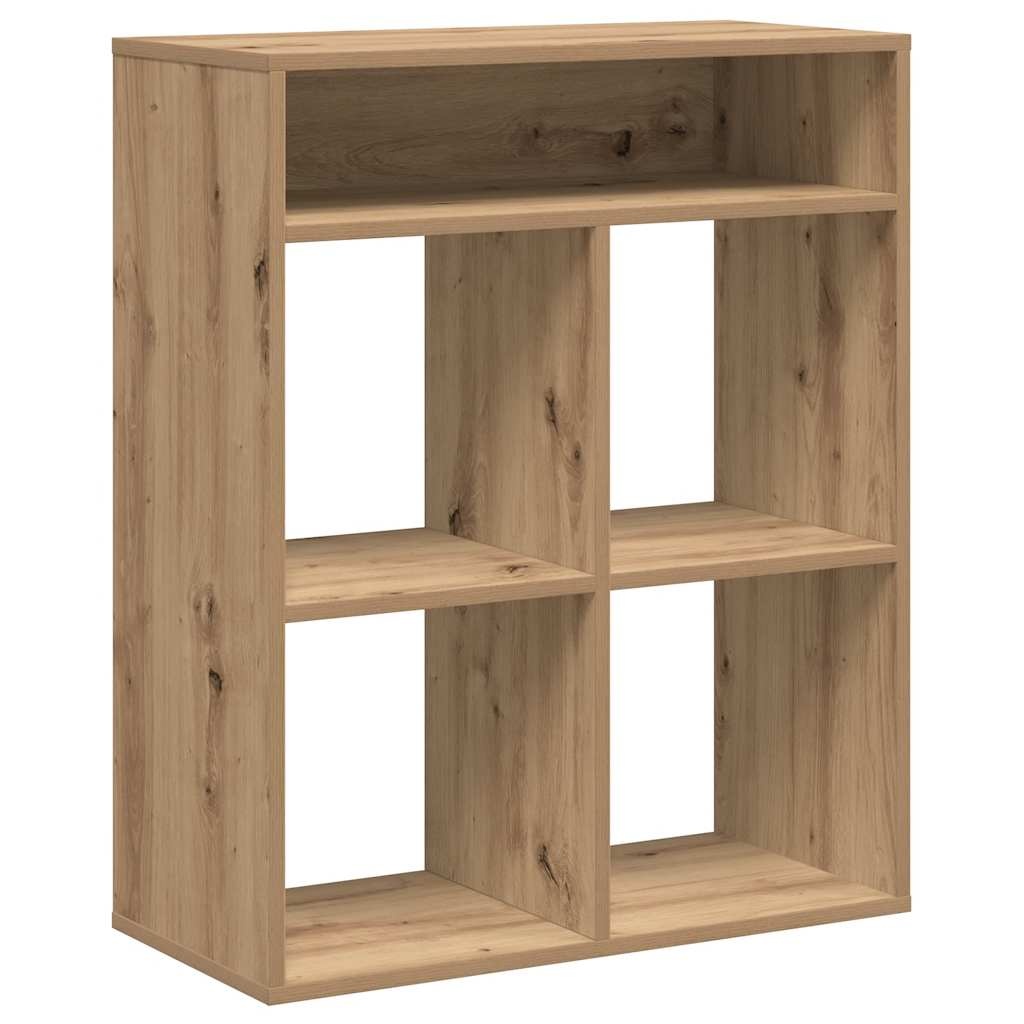 vidaXL Boekenkast 66x31x80 cm bewerkt hout artisanaal eikenkleur