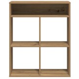 vidaXL Boekenkast 66x31x80 cm bewerkt hout artisanaal eikenkleur
