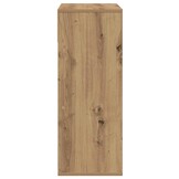 vidaXL Boekenkast 66x31x80 cm bewerkt hout artisanaal eikenkleur