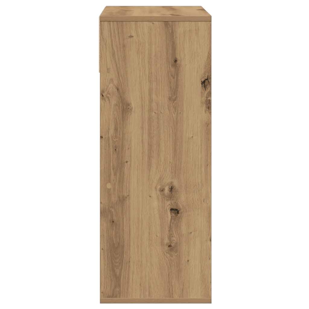 vidaXL Boekenkast 66x31x80 cm bewerkt hout artisanaal eikenkleur