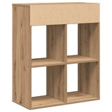 vidaXL Boekenkast 66x31x80 cm bewerkt hout artisanaal eikenkleur
