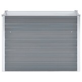 vidaXL Plantenbak verhoogd 100x40x77 cm gegalvaniseerd staal grijs