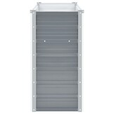 vidaXL Plantenbak verhoogd 100x40x77 cm gegalvaniseerd staal grijs