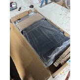 vidaXL Opslagdoos met opslag Zwart eiken 84 x 42 x 46 cm Bewerkt hout