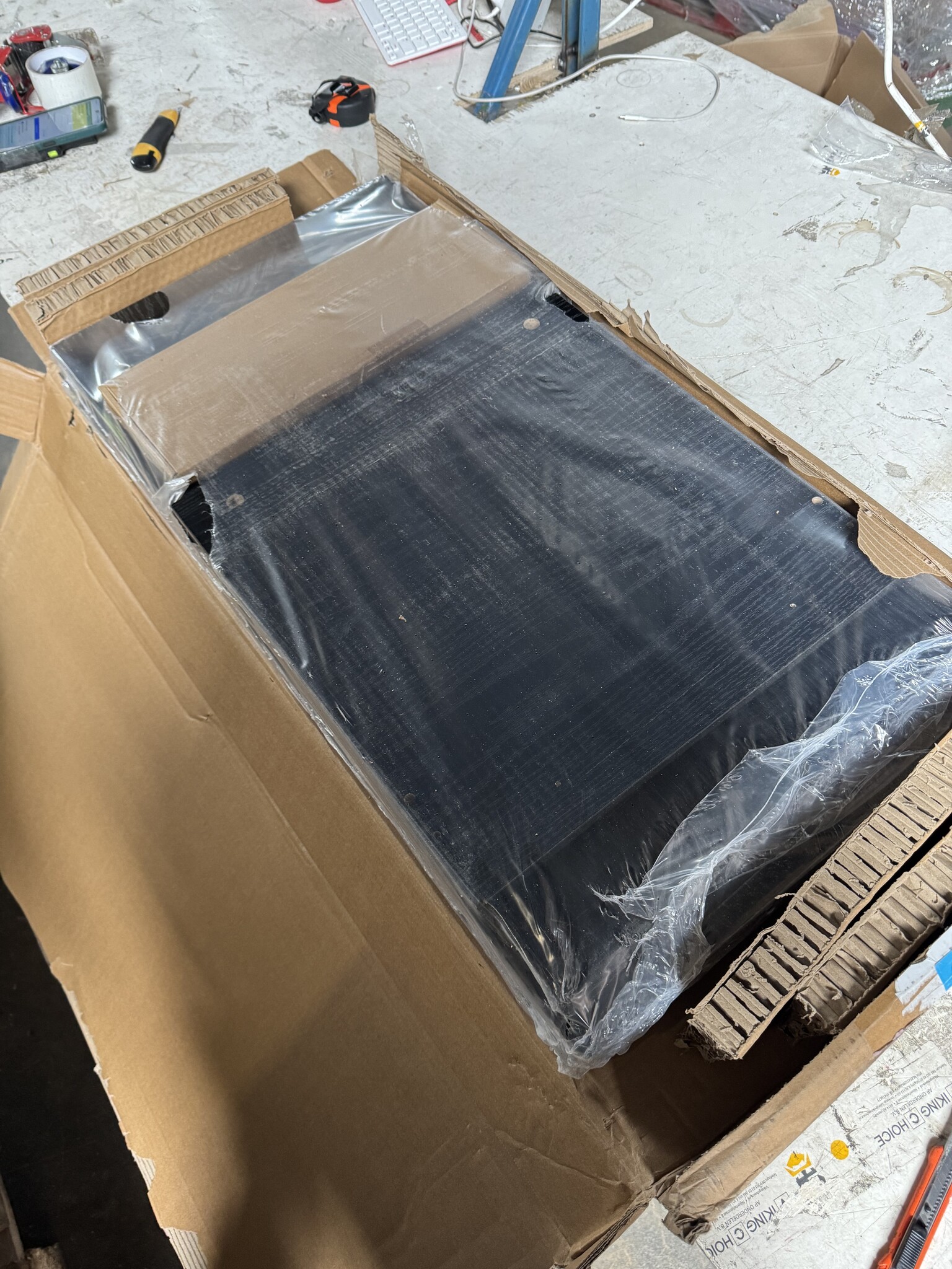 vidaXL Opslagdoos met opslag Zwart eiken 84 x 42 x 46 cm Bewerkt hout