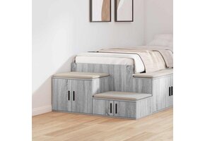 vidaXL Opbergkast Grijs Sonoma 65% Korting - 118x41x40cm