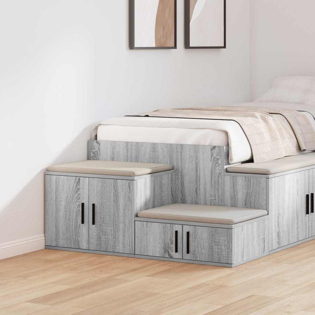 vidaXL Opbergkast Grijs Sonoma 65% Korting - 118x41x40cm