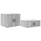 vidaXL Opbergkast Grijs Sonoma 65% Korting - 118x41x40cm