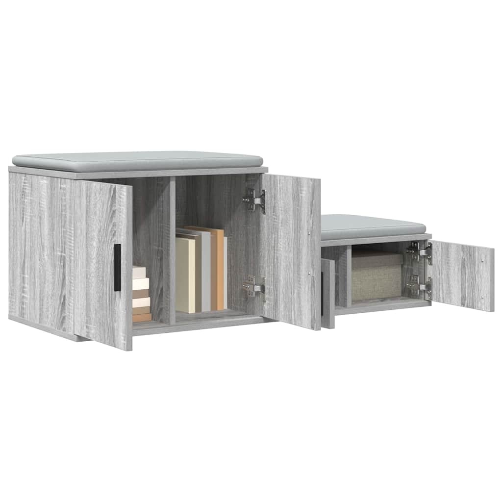 vidaXL Opbergkast Grijs Sonoma 65% Korting - 118x41x40cm