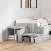 vidaXL Opbergkast Grijs Sonoma 65% Korting - 118x41x40cm