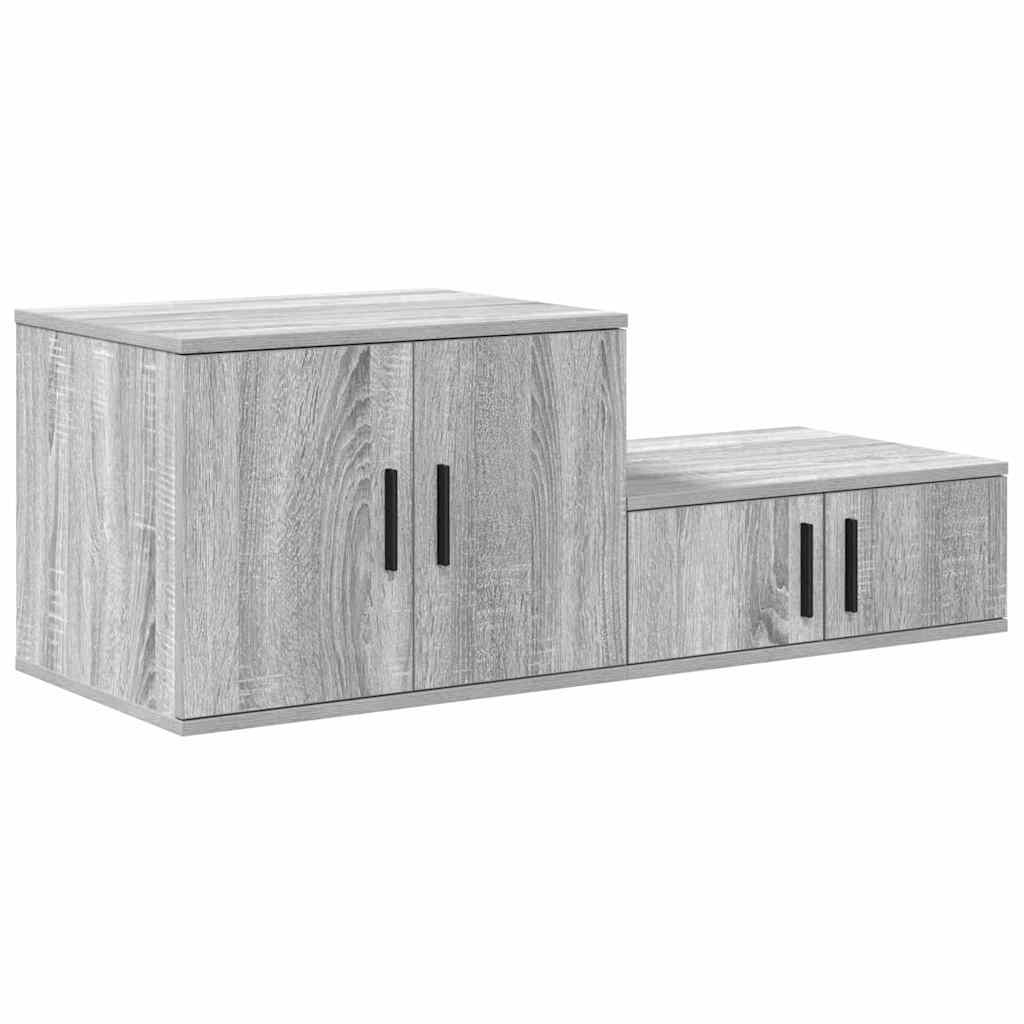 vidaXL Opbergkast Grijs Sonoma 65% Korting - 118x41x40cm