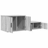 vidaXL Opbergkast Grijs Sonoma 65% Korting - 118x41x40cm