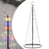 vidaXL LED-kerstboom 182cm Kleurrijk - 52% Korting