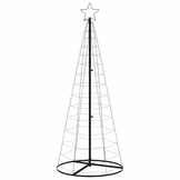 vidaXL LED-kerstboom 182cm Kleurrijk - 52% Korting