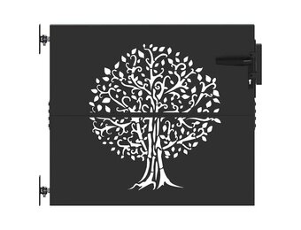 vidaXL Poort 85x100 cm Boomontwerp Cortenstaal - 34% Korting!