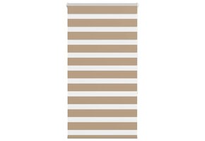 vidaXL Zebra Gordijn 90x150 cm Zandbruin - 55% Korting