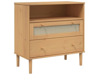 vidaXL Dressoir SENJA - 53% Korting - Rotanlook & Grenenhout