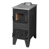 Houtfornuis Zwart 5,5 kW - 59% Korting! Verwarmt 50m²