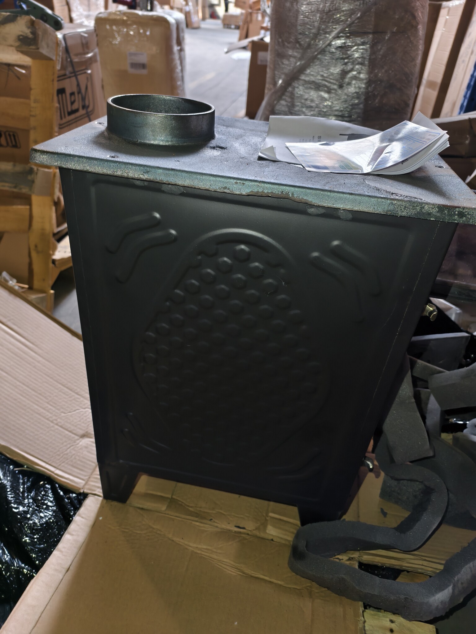 Houtfornuis Zwart 5,5 kW - 59% Korting! Verwarmt 50m²