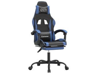VidaXL Gamestoel Kunstleer Zwart/Blauw (34% Korting)