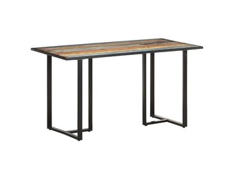 Eettafel 140 cm Massief Gerecycled Hout - 34% Korting!