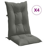VidaXL Stoelkussens Hoge Rug - 4 stuks - 34% Korting!