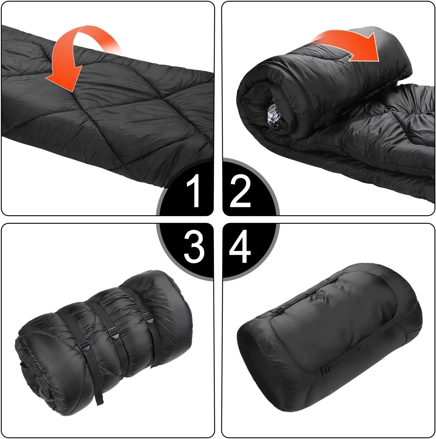 Dubbele Slaapzak Winter 0°C - Katoen Flanel & Waterdicht (-10°C) - 29% Korting