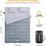 KingCamp Dubbele Slaapzak met 28% Korting - Wintercomfort voor 2