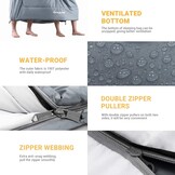 KingCamp Dubbele Slaapzak met 28% Korting - Wintercomfort voor 2