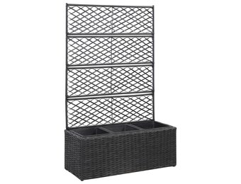 vidaXL Latwerkplantenbak Zwart (33% Korting)