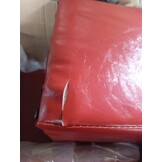 VidaXL Kuipstoel met Voetenbankje: Wijnrood Kunstleer - 59% Korting!