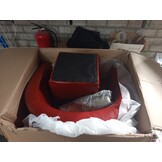 VidaXL Kuipstoel met Voetenbankje: Wijnrood Kunstleer - 59% Korting!