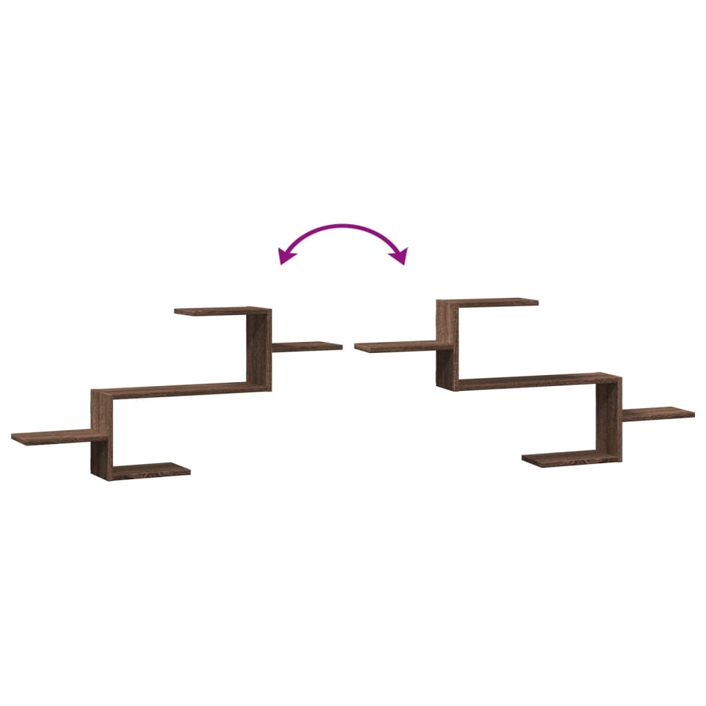 vidaXL Wandschap Bruin Eiken - 28% Korting