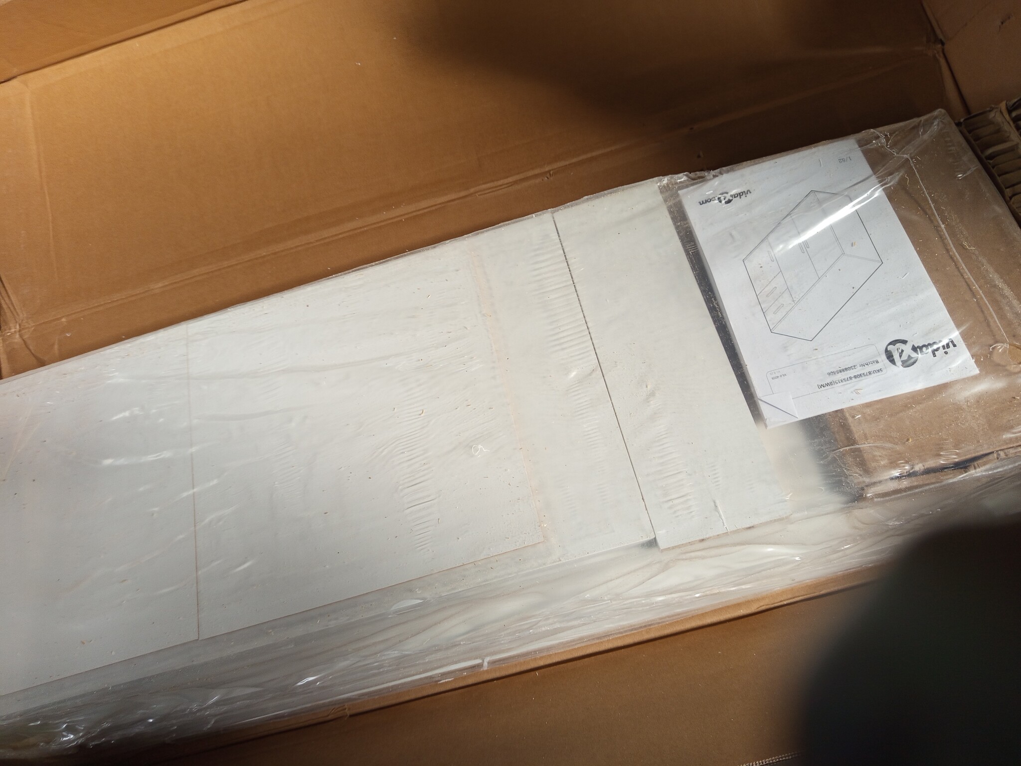 vidaXL Dressoir Wit Bewerkt Hout (53% Korting!)