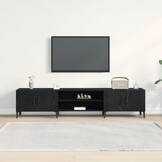 vidaXL TV-kast Zwart Eiken - 34% Korting!