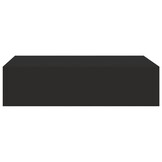 vidaXL Wandschap met lade 40x23,5x10 cm MDF zwart