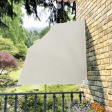 vidaXL Balkonscherm 140x140 cm Crème - 62% Korting!