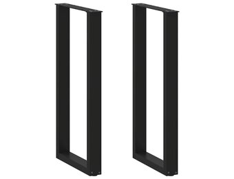 VidaXL Bartafelpoten U-vorm Staal Zwart - 40% Korting