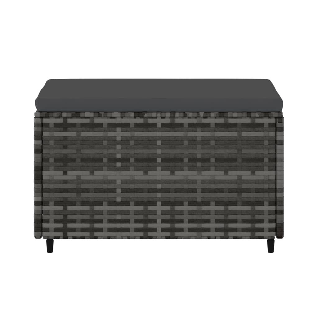 vidaXL Voetensteun Poly Rattan Grijs - 32% Korting!