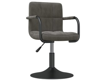 VidaXL Barkruk Fluweel Donkergrijs - 40% Korting!