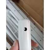 vidaXL Bedframe met hoofd- en voeteneinde metaal wit 75x190 cm