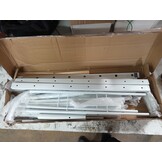 vidaXL Bedframe met hoofd- en voeteneinde metaal wit 75x190 cm