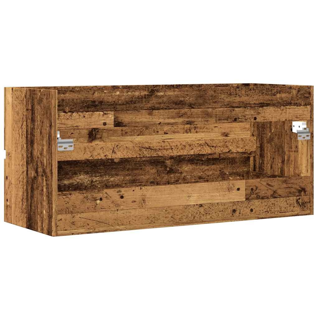 vidaXL Wastafelkast Oud Houtkleurig - 33% Korting!