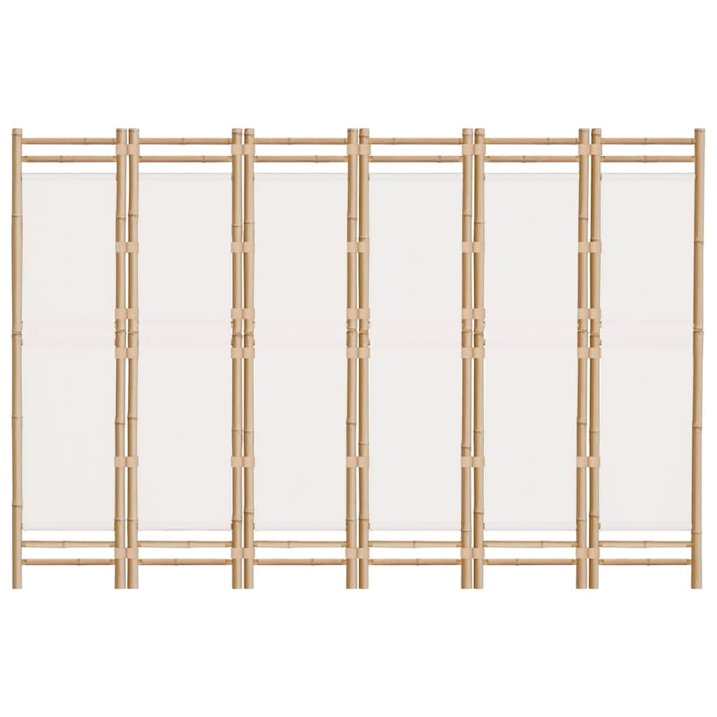 VidaXL Kamerscherm - 6 Panelen Bamboe & Canvas (54% Korting)
