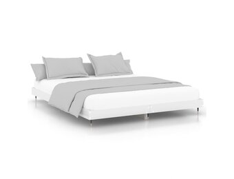vidaXL Bedframe Hoogglans Wit 160x200 cm - 34% Korting