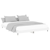 vidaXL Bedframe Hoogglans Wit 160x200 cm - 34% Korting