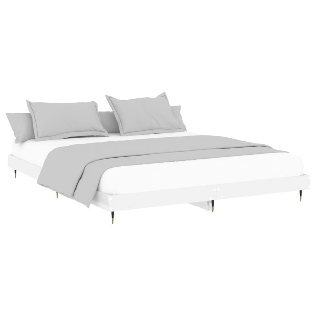 vidaXL Bedframe Hoogglans Wit 160x200 cm - 34% Korting