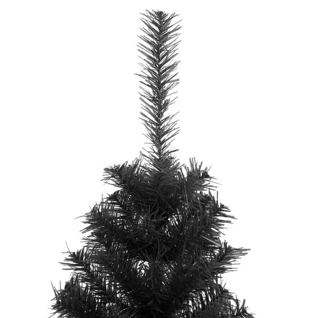 Zwarte Kunstkerstboom 150cm met Standaard - 29% Korting