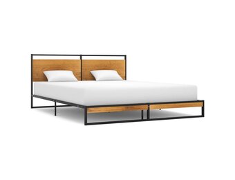 vidaXL Bedframe Metaal Zwart 160x200 cm | -34%