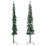 VidaXL Halve Kunstkerstboom met Standaard - 120 cm Groen (15% Korting)
